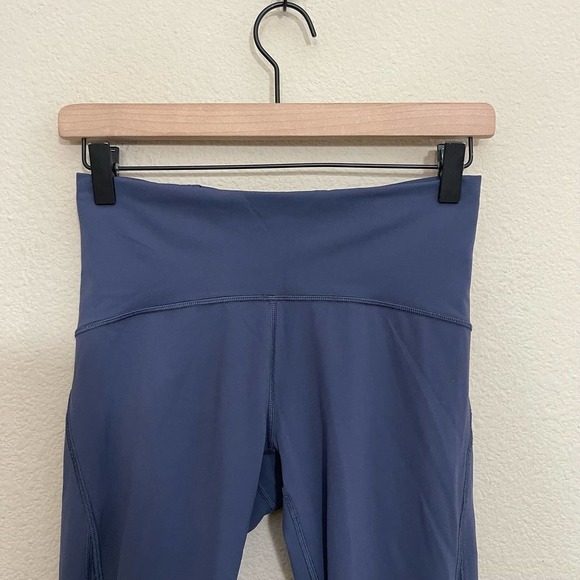 Lululemon Train Times High Rise Mesh Panel 21" Crop Tight Leggings Dazed Blue 6 - Picture 7 of 15